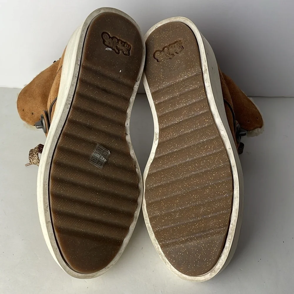 Coach Urban Hiker Brown Suede Ankle Boots 5.5